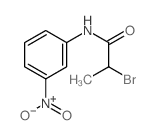 2-bromo-N-(3-nitrophenyl)propanamide结构式