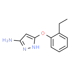 1H-Pyrazol-3-amine,5-(2-ethylphenoxy)-(9CI) structure