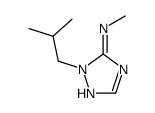 1H-1,2,4-Triazol-5-amine,N-methyl-1-(2-methylpropyl)-(9CI) structure