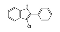 3-chloro-2-phenyl-1H-indole结构式
