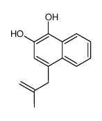 4-(2-methyl-2-propenyl)-1,2-naphthalenediol结构式