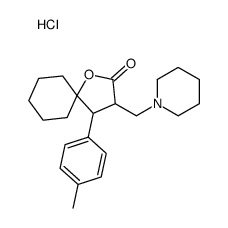 4-(4-methylphenyl)-3-(piperidin-1-ylmethyl)-1-oxaspiro[4.5]decan-2-one,hydrochloride Structure
