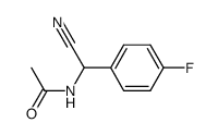 N-(cyano(4-fluorophenyl)methyl)acetamide结构式