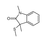 2H-Indol-2-one,1,3-dihydro-1,3-dimethyl-3-(methylthio)-(9CI) picture