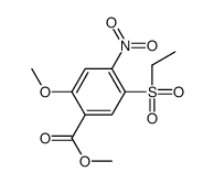 methyl 5-ethylsulfonyl-2-methoxy-4-nitrobenzoate结构式