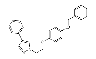 4-phenyl-1-[2-(4-phenylmethoxyphenoxy)ethyl]pyrazole Structure