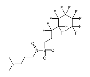 N-[3-(dimethylamino)propyl]-3,3,4,4,5,5,6,6,7,7,8,8,8-tridecafluorooctanesulphonamide N-oxide structure