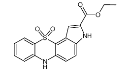 ethyl 3H-pyrrolo[2,3-c]phenothiazine-2-carboxylate 11,11-dioxide Structure