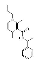 N-<α-methylbenzyl>-1-propyl-2,4-dimethyl-1,4-dihydronicotinamide Structure