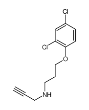 3-(2,4-dichlorophenoxy)-N-prop-2-ynylpropan-1-amine结构式