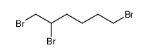 1,2,6-tribromohexane Structure