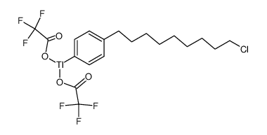 1-chloro-9-[p-[bis(trifluoroacetyl)thallium]phenyl]nonane Structure