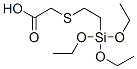 [2-(Triethoxysilyl)ethylthio]acetic acid结构式