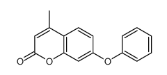 4-methyl-7-phenoxychromen-2-one结构式