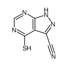 4-sulfanylidene-1,2-dihydropyrazolo[3,4-d]pyrimidine-3-carbonitrile结构式