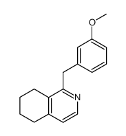 1-(3-Methoxybenzyl)-5,6,7,8-tetrahydroisochinolin Structure
