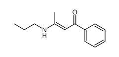 3-(n-propylamino)-1-phenyl-2-butene-1-one Structure