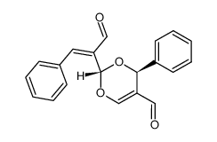 5-Formyl-4-phenyl-α-(phenylmethylen)-4H-1,3--dioxin-2-acetaldehyd结构式