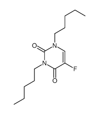 5-fluoro-1,3-dipentylpyrimidine-2,4-dione Structure