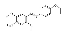 4-(4-ethoxyphenyl)azo]-2,5-dimethoxyaniline结构式