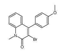 3-BROMO-4-(4-METHOXY-PHENYL)-1-METHYL-1H-QUINOLIN-2-ONE Structure