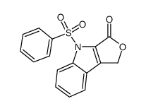 1,4-dihydro-4-(phenylsulfonyl)-3H-furo[3,4-b]indol-3-one Structure