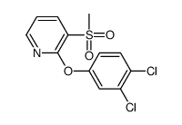 2-(3,4-dichlorophenoxy)-3-methylsulfonylpyridine结构式