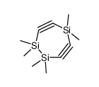 1,1,2,2,5,5-hexamethyl-1,2,5-trisilacyclohepta-3,6-diyne结构式