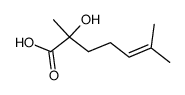 2-hydroxy-2,6-dimethyl-hept-5-enoic acid Structure
