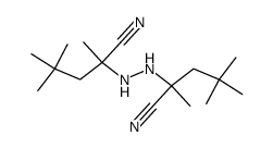 2,4,4,2',4',4'-hexamethyl-2,2'-hydrazo-di-valeronitrile Structure