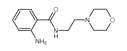 2-amino-N-[2-(4-morpholinyl)ethyl]benzamide结构式