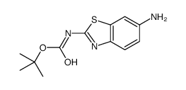 (6-Amino-benzothiazol-2-yl)-carbamic acid tert-butyl ester结构式