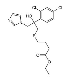 ethyl 4-[2-(2,4-dichlorophenyl)-2-hydroxy-3-imidazol-1-yl-propyl]sulfa nylbutanoate structure