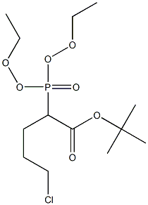 tert-butyl 5-chloro-2-(diethoxyphosphoryl)pentanoate Structure