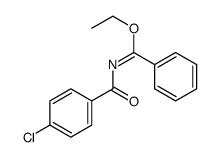 ethyl N-(4-chlorobenzoyl)benzenecarboximidate Structure