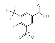 4-fluoro-3-nitro-5-(trifluoromethyl)benzoic acid Structure