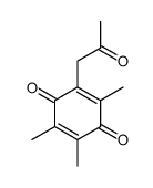2,3,5-trimethyl-6-(2-oxopropyl)cyclohexa-2,5-diene-1,4-dione Structure