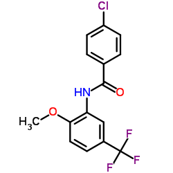 4-Chloro-N-[2-methoxy-5-(trifluoromethyl)phenyl]benzamide结构式
