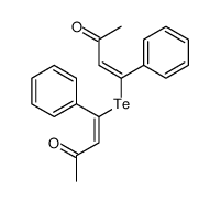 4-(3-oxo-1-phenylbut-1-enyl)tellanyl-4-phenylbut-3-en-2-one结构式