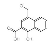 4-(chloromethyl)-1-hydroxynaphthalene-2-carboxylic acid结构式