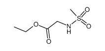 (甲磺酰基)甘氨酸乙酯结构式