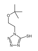 1-[2-[(2-methylpropan-2-yl)oxy]ethyl]-2H-tetrazole-5-thione结构式