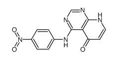 4-(4-nitro-phenylamino)-8H-pyrido[2,3-d]pyrimidin-5-one结构式