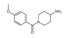 (4-AMINO-PIPERIDIN-1-YL)-(4-METHOXY-PHENYL)-METHANONE structure