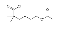 (6-chloro-5,5-dimethyl-6-oxohexyl) propanoate Structure
