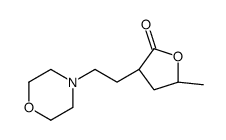 (3S,5S)-5-methyl-3-(2-morpholin-4-ylethyl)oxolan-2-one Structure