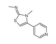 N,3-dimethyl-4-pyridin-4-yl-1,3-thiazol-2-imine结构式