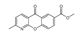 5H-[1]Benzopyrano[2,3-b]pyridine-7-carboxylic acid, 2-methyl-5-oxo-, methyl ester Structure