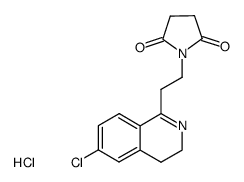 1-[2-(6-Chloro-3,4-dihydro-isoquinolin-1-yl)-ethyl]-pyrrolidine-2,5-dione; hydrochloride结构式