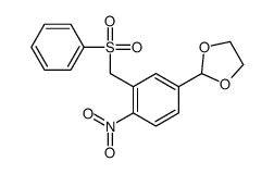 2-(4-NITRO-3-[(PHENYLSULFONYL)METHYL]PHENYL)-1,3-DIOXOLANE Structure